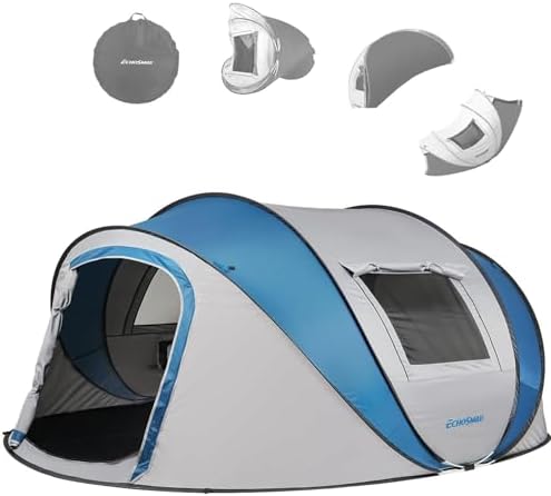 EchoSmile Instant Pop Up Camping Tent, 2/4/6 Person Easy Setup Tent