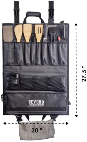 Camp Kitchen Organizer and Utensil Kit - Set of 14 - Travel Organizer - Grill Accessories - Portable Camping Gear
