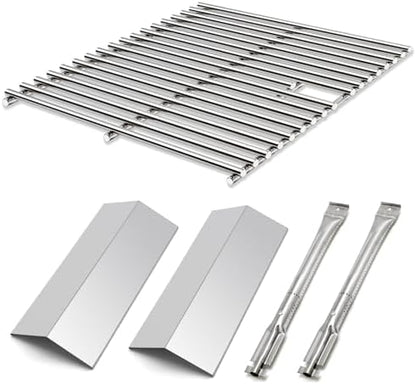 Replacement Parts for Nexgrill 820-0033 Grill, Grill Grate, Heat Shield Flame Tamer and Burner for Nexgrill 820-0033 2 Burner Grill, Megamaster 820-0033M Propane Gas Grill