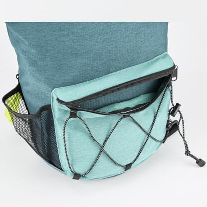 Waterproof Roll Top Pet Dog Food Travel Organizer Storage Bag Trash Bag Dispenser for Trips Outdoor Camping Free 350ml Portable Folding Bowl, 30 Cups / 10 lbs Large (Blue)