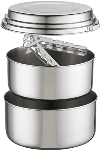 MSR Alpine 2 Stainless Steel Camping Pot Set