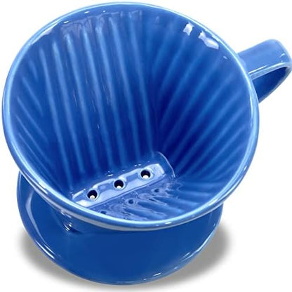 Pour Over Ceramic, Coffee Dripper Ceramic Coffee Maker,Blue