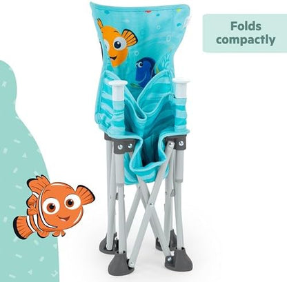 Bright Starts Disney Finding Nemo Pop 'N Sit Portable Booster, Indoor/Outdoor Use, Floor Seat with Feeding Tray, 6 Mos - 3 Yrs