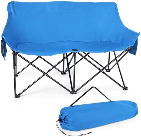 Leonyo Double Camping Chairs, Oversized 2 Person Camping Chair for Adults
