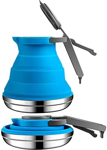 Geiserailie 1.5l Portable Collapsible Kettle Camping Pot