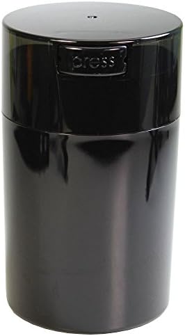 Tightvac - 1 oz to 6 ounce Vacuum Sealed Storage Container - Black Pearl