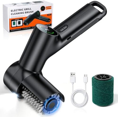 Electric Grill Brush for Outdoor, Portable BBQ Grill Cleaner