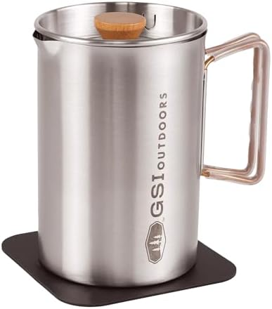 GSI Outdoors Glacier Stovetop JavaPress, 20 fl oz, French Press Maker
