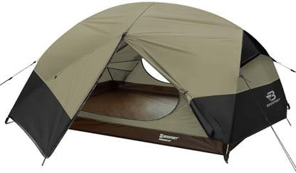 Bessport Camping Tent for 2-3 Person, Lightweight Backpacking Tent Waterproof Windproof Two Doors Easy Setup Double Layer Outdoor Tents for 3 to 4 Seasons, Suitable for Outdoor,Hiking,Camping