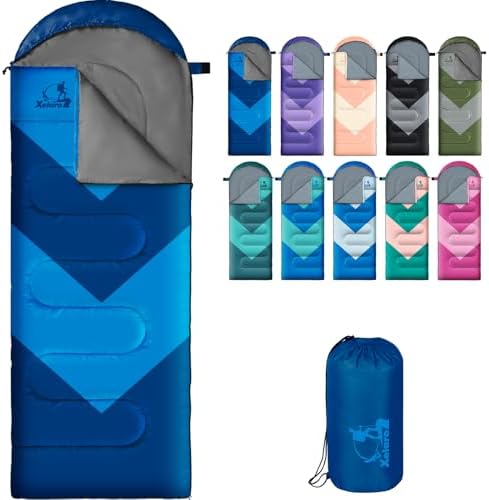 Sleeping Bag for Adults, Lightweight Waterproof 3 Season Camping