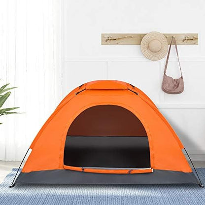 Camping Tent, Waterproof & Windproof Camping Dome Tent Automatic Pop Up Quick Shelter with Portable Carry Bag for Outdoor Hiking
