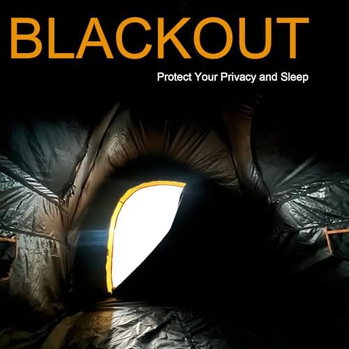 Pickup Truck Blackout Tent for for 5.5 FT Bed, 2 Person, NO Rainfly, Waterproof PU2000mm, Camping, Hiking, Fishing, Foldable, Easy Setup, Black