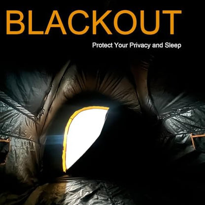 Pickup Truck Blackout Tent for for 5.5 FT Bed, 2 Person, NO Rainfly, Waterproof PU2000mm, Camping, Hiking, Fishing, Foldable, Easy Setup, Black