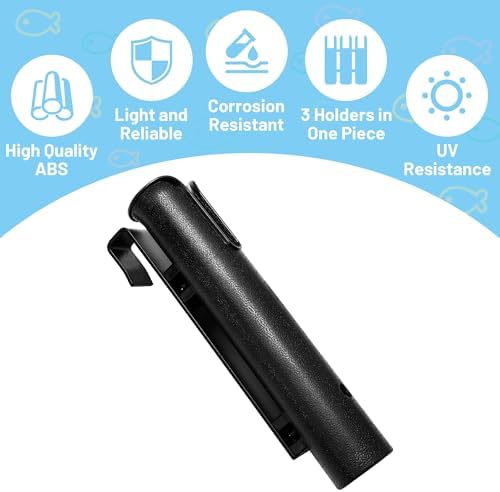 Cooler Fishing Rod Holder, Wall Mounted Fishing Pole Holder, Fishing Rod Rack Compatible with YETI Coolers and for RTIC Coolers, Cooler Accessory
