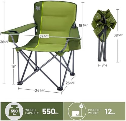Timber Ridge Oversized Folding Camping Chair for Adults