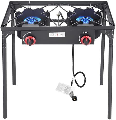 Vivicreate Low Pressure Propane Gas Outdoor Camping BBQ Grill Stove Burner Estufas de Gas para Cocinar Afuera Es gas propano Regulator automatic ignition
