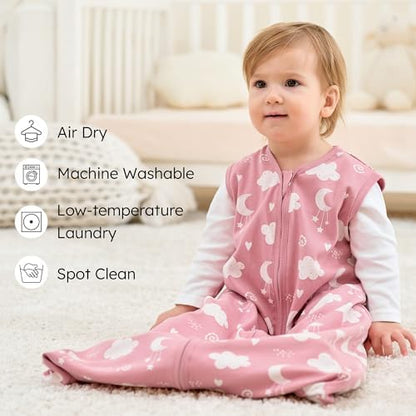 Baby Sleep Sack 12-18 Months 0.5 Tog Soft Sleeping Bag 100% Cotton