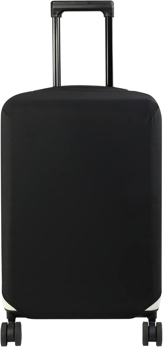 HYPER VENTURE Washable Luggage Cover - Fashion Suitcase Protector Fits 27-30 Inch Luggage (Black, L)