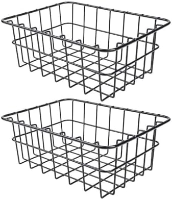 Coated Steel Wire Cooler Basket For 32 Qt Ultra-Light Coolers, Storage Organizer With Divider Compatibility For Camping, Tailgating, And Outdoor Adventures(2pcs)