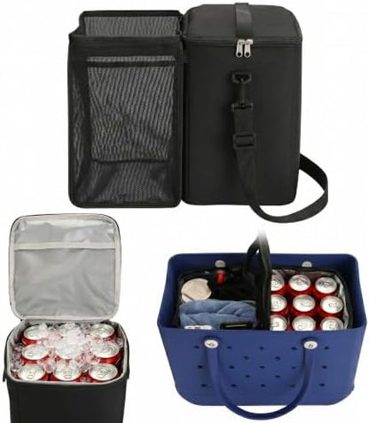 2-in-1 Cooler Organizer Insert Mesh Pouch for Bogg Bag Accessories