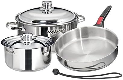 Magma A10-362-2-IND 7 Piece Stainless Steel Nesting Cookware Set