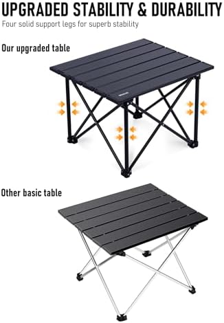 WildCall Ultralight Camping Table, Compact Aluminum Folding Beach Table