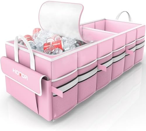 HOTOR Trunk Organizer - Car Organizer with Built-In Leakproof Car Cooler