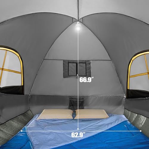 GoHimal Pickup Truck Bed Tent, 6.5FT Truck Tent for Camping（Gray）