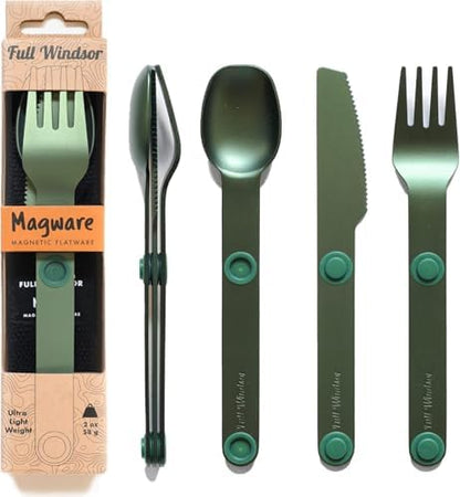 FULL WiNDSOR - MAGWARE Magnetic Travel Camping Cutlery Utensils Set