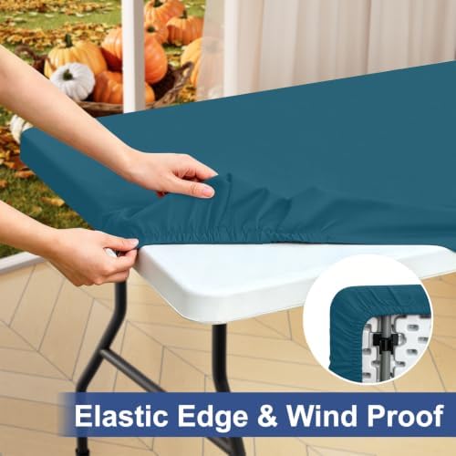 homing Rectangle Table Cloth Cover 8 Foot Elastic Fitted Tablecloth
