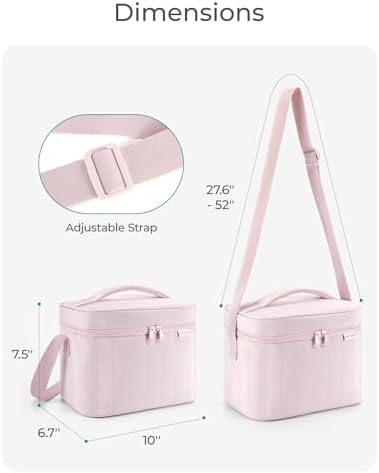 BAGSMART Lunch Box for Women, Insulated Lunch Bag Leakproof Lavender Purple