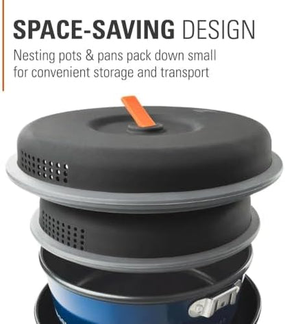 GSI Outdoors Bugaboo Base Camper Cookset, Ceramic, Small to Large