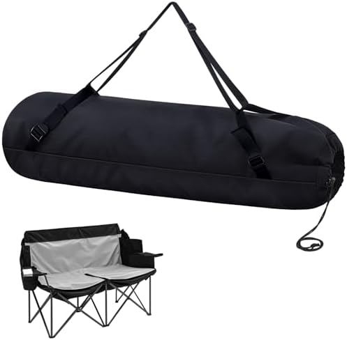 48" Large Camping Chair Bag Replacement, Folding Chairs Bag, Black