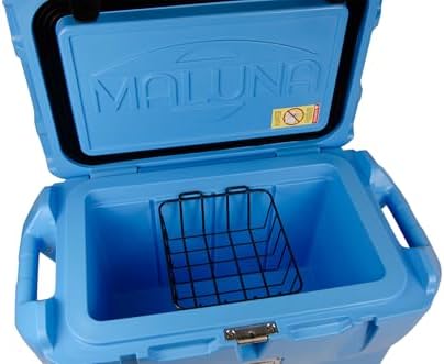 Maluna CLWJ-051 50 Quart Cooler Dry Goods Wire Basket Accessory | Internal Storage Organizer for Maluna 50 Rotomolded Ice Chests | Corrosion Resistant Coated Steel Food Rack | Made in USA