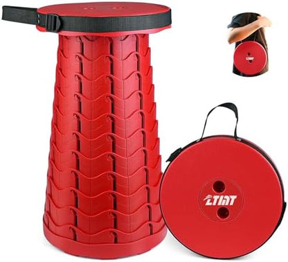 Portable & Lightweight Foldable Camping Chair for Adults, Heavy Duty Folding Stool with Adjustable Shoulder Strap, Perfect for Picnic, Beach, Backyard, and Sporting Events, Max Weight 400lbs