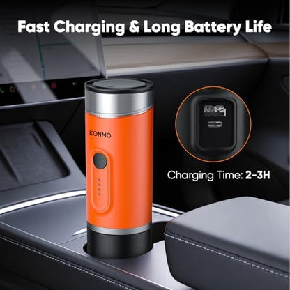 Portable Espresso Machine for Travel, Self-Heating Coffee Maker