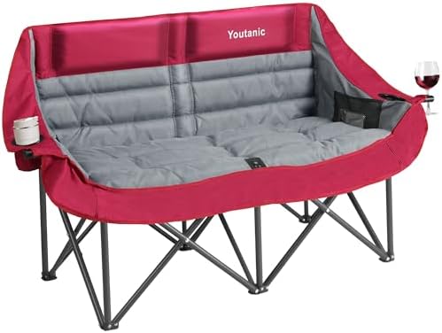 Youtanic Oversized Extra Large Double Padded Camping Chair up to 660lbs