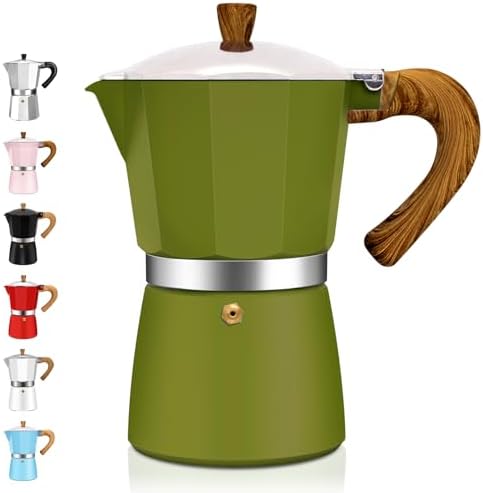 12 Cup Aluminum Espresso Stovetop Moka Pot Express Coffee Maker Percolator Italian Classic Mocha Coffee Machine for Italian and Cuban Cafe Brewing for Home & Camping 600ml 20oz