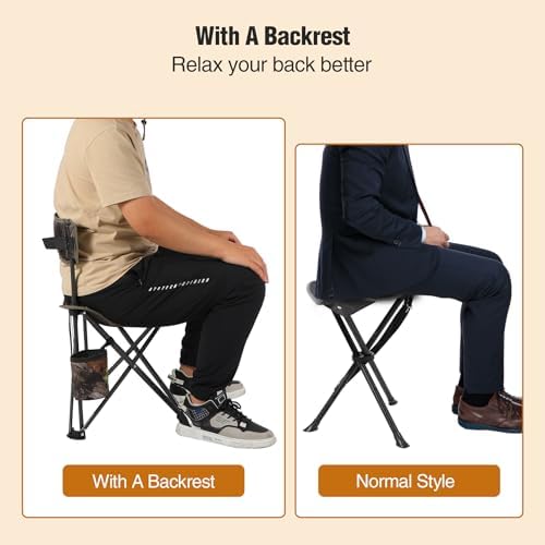 REDCAMP 2 Pack Tripod Hunting Chairs for Blinds