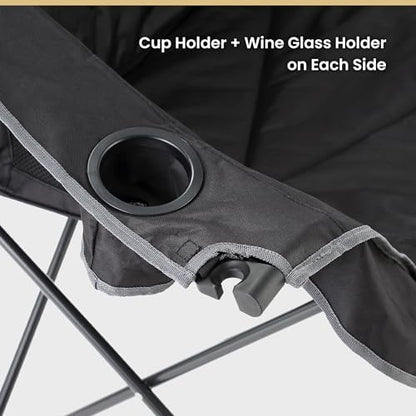 ARROWHEAD OUTDOOR Portable Folding Double Duo Camping Chair Loveseat