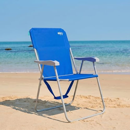 #WEJOY Folding Beach Chairs for Adults, High Back Lightweight for Camp Lawn
