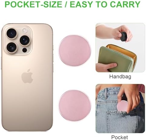 Aluminium Pill Case, 2Pcs Small Metal Pill Boxes for Purse, Tiny Waterproof Medicine Organizer Container, Portable Round Vitamin Holder, Compact Medication Dispenser Caddy for Camping, Travel - Pink