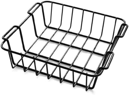 Camping Cooler Basket Iron Storage Rack, Fits 281x241x92mm and 315x297x86mm Coolers, Partition Organizer for Food, Fruits, Drinks, Portable and for Outdoor Camping and Picnic(315 * 297 * 86mm)