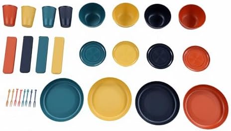 Dinnerware Sets Unbreakable for 4 People