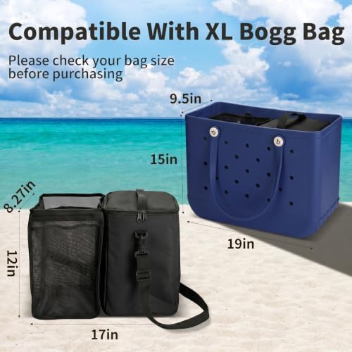 2-in-1 Cooler Organizer Insert Mesh Pouch for Bogg Bag Accessories