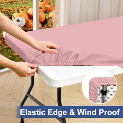 homing Rectangle Table Cloth Cover 6 Foot Elastic Fitted Tablecloth