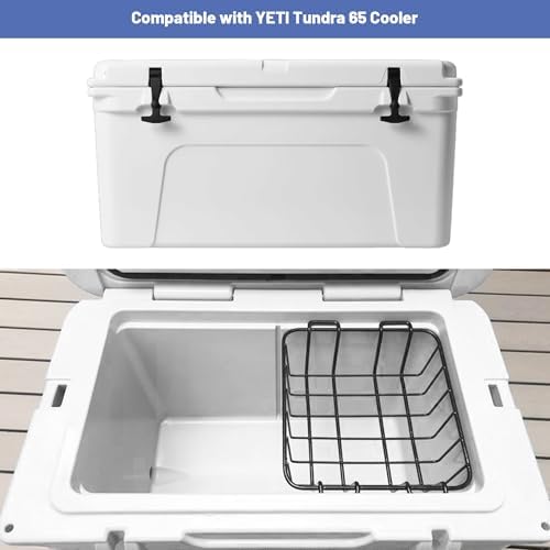 50 & 65 qt Cooler Basket, Compatible with YETI Tundra 50/65 Coolers, Stainless Steel Storage Wire Cooler Rack