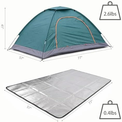 Wind Tour Easy Setup Breathable Mesh Tent for Backpacking & Outdoor Use