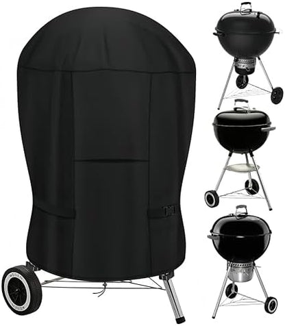 Upgraded Round Grill Cover for Weber 26" and Most Charcoal Kettle