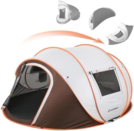 EchoSmile Instant Pop Up Camping Tent, 2/4/6 Person Easy Setup Tent